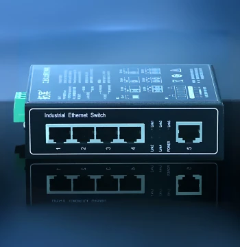 Tobin Industrial Switch - 5-Port Fast Ethernet & 4-Port Gigabit Hybrid, DIN-Rail Mount Network Splitter for PLC Automation & Security Monitoring (Model TE605F)