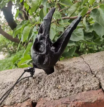 Ghost Whistle Aztec Death Horror Sound Whistle Strange Tone Ocarina Skull Ornament Decoration Halloween Prop