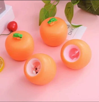 Stress Relief! Kids' Baby Decompression Prank Carrot and Rabbit Squeeze Toys