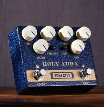 TONE CITY® HOLY AURA Classic American High-Gain Metal Distortion Single-Block Effect Pedal