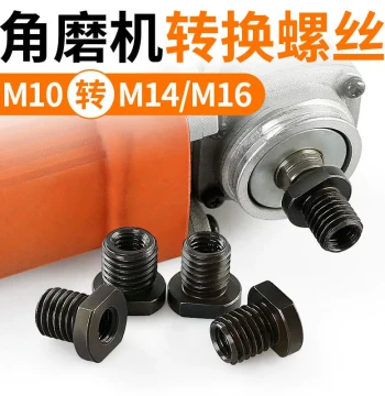 100-Type Angle Grinder Adapter Screws and Nuts M10 to M14/M16 Thread - Complete Accessories for Grinders and Polishers