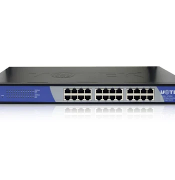 Yutai UT-6524 Unmanaged 24-Port Industrial Ethernet Switch 100Mbps Rack-Mount Network 24-Channel Switch Multi-Port Electrical Hub RJ45 Cable Splitter