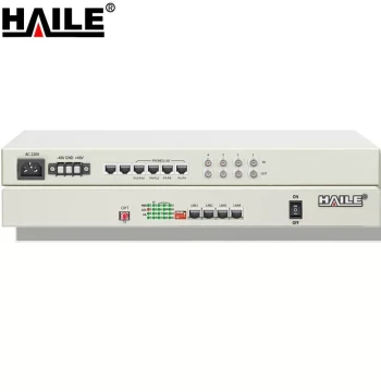 HAILE PCM Integrated Service Optical Transceiver, 4E1+4 Physically Isolated Networks+8 Telephone Lines+8 Magneto Lines, Single Fiber FC, 80km, 1 Pair HN-4E1-4Q8L8C-FC80