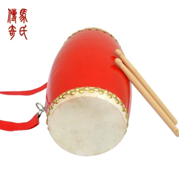 Mashi Legend 15cm Leather Waist Drum with Wooden Body for Adult Yangge Dance and Ansai Waist Drum