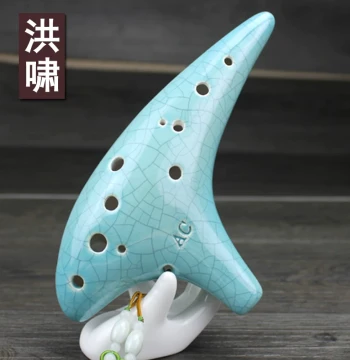 Hongxiao 12-Hole Alto C Ocarina: Professional Grade for Beginners & Students (Includes Tutorial Video)