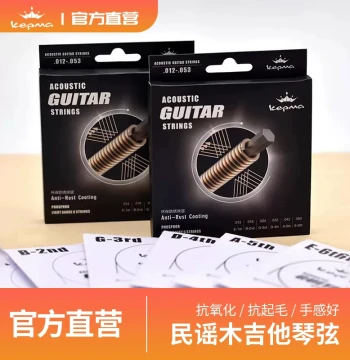 Kepma E-Series Phosphor Bronze Acoustic Guitar Strings (Set of Steel Strings .011)