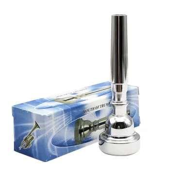 Bb Trumpet 7C Mouthpiece Copper Silver-Plated Blowpiece Palm Size Instrument Accessory Please Check Size Before Purchase
