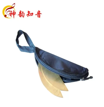 Shandong Copper Clappers (Yuan Yang Ban) - Traditional Percussion Instrument with Free Bag