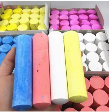 Large Coarse Construction Chalk for Wood Marking, Colored Heavy-Duty Chalk for Shipbuilding and Steel Pipe Layout
