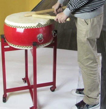 Hailang Musical Instruments Tang Drum Stand 10-inch, Row Drum Stand with Wheels, Iron Manufacturer Direct Sale