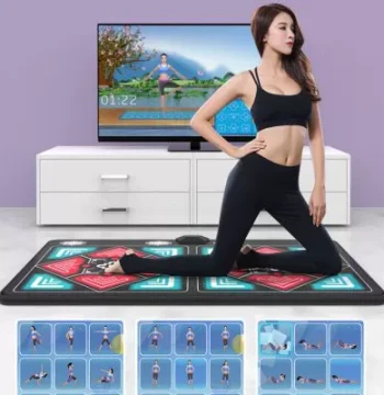 Double Player Dance Mat, Home TV Wireless Game Dance Machine, Exercise Dance Controller