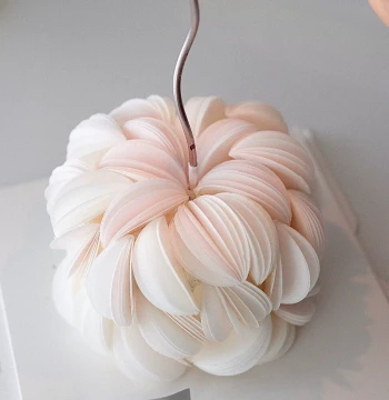 Teacher Jiayan Style Edible Rice Paper Flower Cake Decoration Wafer Paper Petals for Birthday Anniversary Baking Toppers
