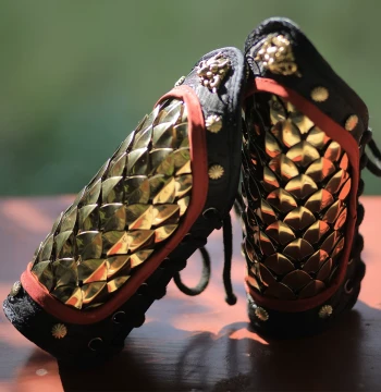 Dragon Scale Arm Guard 304 Stainless Steel Wrist Guard Gold Silver