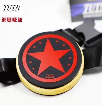 TUTN 4-inch Leg-Mounted Practice Pad, Portable Silent Drum Pad, Silicone Strike Plate for Snare Drum, Travel Practice Mat