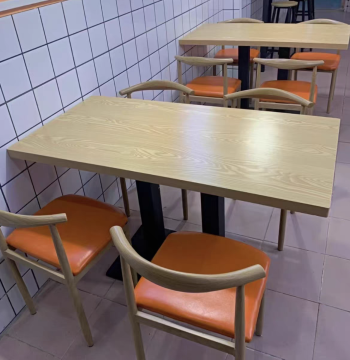 Commercial Dining Table and Chair Set for Milk Tea Shops, Burger Joints, Fast Food Restaurants, Rental Units, and Small Apartments