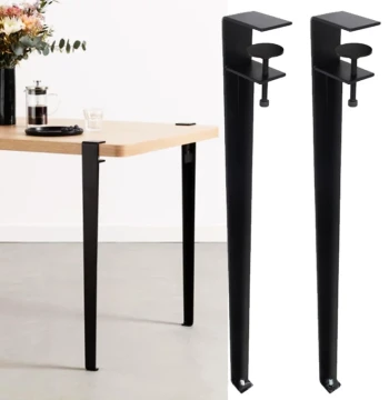 Nordic Style Creative Table Legs, F-Clamp Metal DIY Tabletop Brackets for Narrow Coffee Tables