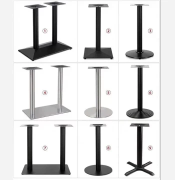 Cast Iron Table Base, Dining Table Legs, Iron Art Feet, Titanium Gold Plated Stand, Bar Counter Legs, Custom Height