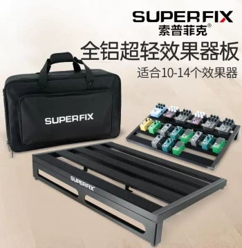 Suphonic Electric Guitar Single/Multi Effects Pedal Portable Carrying Case with Fixed Track Board