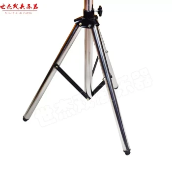 Heavy-Duty 1.3m Gong Stand with Hook, Adjustable Stainless Steel Folding Frame for Large Gongs
