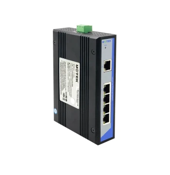 Yutai UT-6405 Industrial Switch, 5-Port 100Mbps Full Electrical Port Mini DIN-Rail Enterprise Network Splitter/Hub/Converter