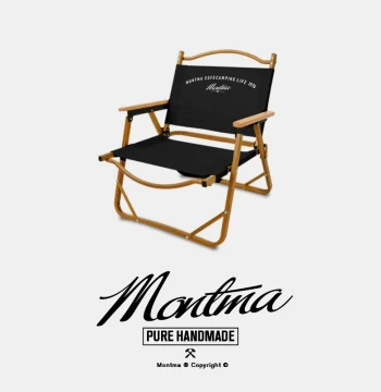 Montma American-Style All-Aluminum Ultra-Light Outdoor Folding Chair, Portable Beach Chair, Kermit Chair, Camping Chair, Fishing Stool