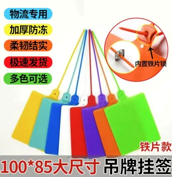 Tamper-Evident Logistics Hang Tags – Professional Plastic Zip-Tie Labels for ZTO Express Freight