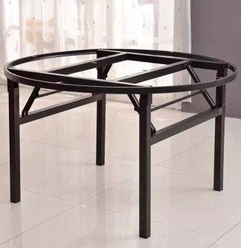 Large Round Table Stand Square Table Stand Hotel Folding Round Table Frame Legs Iron Rack