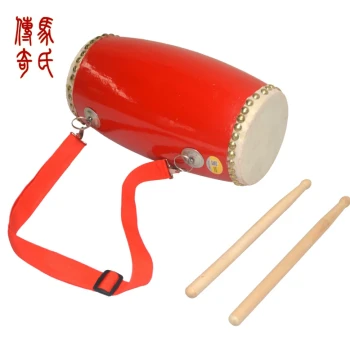 Mashi Legend 12cm Children's Waist Drum - Top-Grade Buffalo Leather Dance Drum for Yangge and Doll Performances