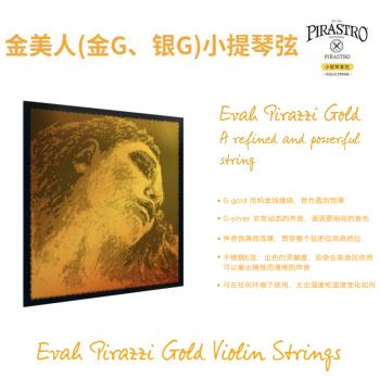 [Officially Authorized] Pirastro Evah Pirazzi Gold Violin Strings (Gold G, Silver G)