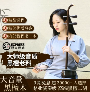 Zhiya Erhu for Beginners, Premium High-End Ebony, Authentic Flagship Store Product, Professional Grade for Exams, Direct from Suzhou Manufacturer