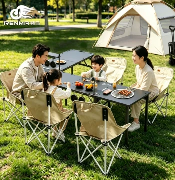 Renma Outdoor Folding Table and Chair Set Multi-Function IGT Tactical Table Portable Camping Picnic Gear Full Kit