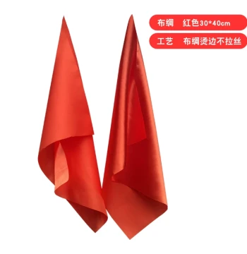 Waist Drum Square Scarf, Dance Silk Ribbon, Yangge Red Streamer, and Drumstick Accessories in Red, Yellow, Green