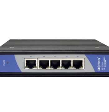 Yutai UT-6405W 100Mbps Unmanaged Industrial 5-Port Network Switch, DIN-Rail Dual Power Interface, 100M Ethernet Splitter, RJ45 Hub, Network Switcher