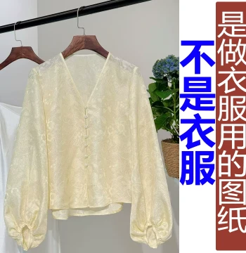 V-Neck Lantern Sleeve Sun Protection Shirt