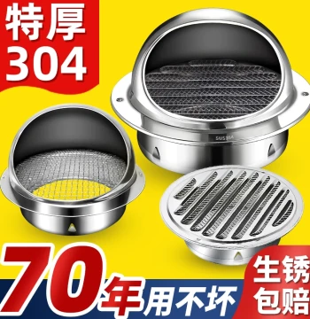 Stainless Steel Wind Cap for Range Hood and Bathroom Exhaust Vent