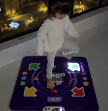 Kids Educational Dance Mat, No TV Required, Home Motion-Sensing Music Fitness Game Console, Birthday Gift
