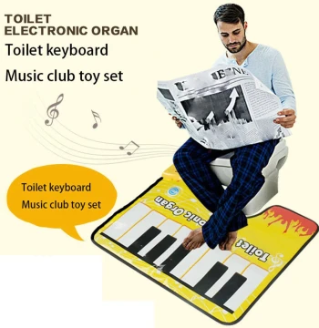 Export Toilet Piano Adult Children Fun Leisure Waterproof Music Mat Stress-Relief Electronic Piano Mat Factory Direct