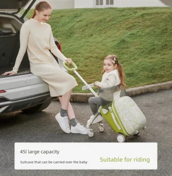 Multifunctional Ride-On Suitcase for Toddlers, Baby Walking Luggage
