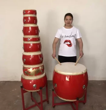 6/8/10/12/14/16/18 inch Flat Drum, Waist Drum, Hall Drum, Gong Drum, Cowhide Big Drum, Hand Drum