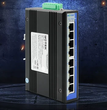 Utech UT-60-D8GT Gigabit 8-Port Network Switch, Full Copper Ports, Industrial Grade 1000M Ethernet Hub with RJ45 Multi-Port Splitter