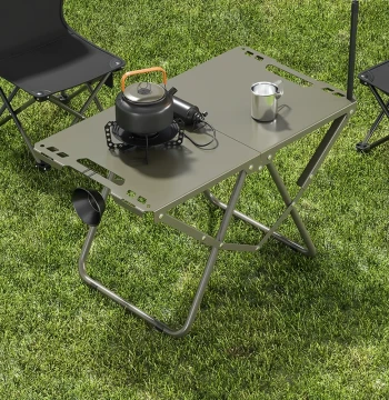 Outdoor Folding Table IGT Camping Quick-Setup Portable Multi-Function Tactical Table Lightweight Car-Mounted Stove Tea Brewing Gear
