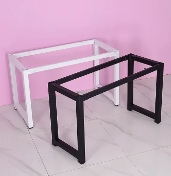 Custom Wrought Iron Table Legs: Sturdy Bracket for Bar Tables, Coffee Tables, Desks, and Conference Tables