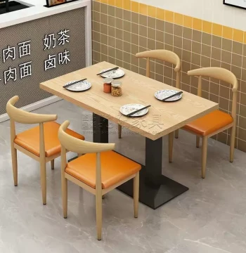 Commercial Dining Tables and Chairs for Burger Shops, Milk Tea Stores, Fast Food Restaurants, Noodle Shops, Fried Chicken, BBQ, Desserts, and Spicy Hot Pot