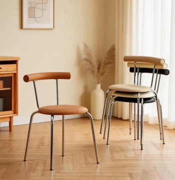 Viral Cream-Style Egg Roll Backrest Chair for Bubble Tea Shops, Dessert Cafes, Small Apartments, and Homestays (Assembly Required)