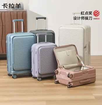 Carany Front-Opening Suitcase: 20-inch Carry-On for Women, 24-inch Business Rolling Luggage for Men, 28-inch Expandable Travel Trunk