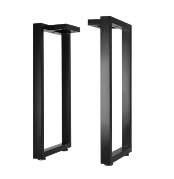 Custom Wrought Iron Table Legs - Support Brackets for Bar Counters, Dining Tables, and Office Desks