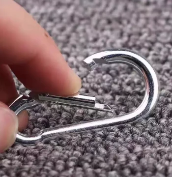 Universal Anti-Slip Hooks - Specialized Rope Fasteners for Shade Nets and Tarps, Galvanized Spring Hooks for Climbing