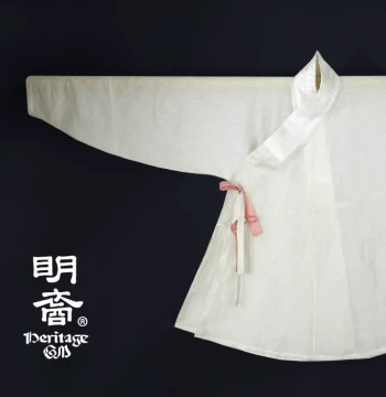 Ming Dynasty Hanfu Short Shirt Cross-Collar Narrow-Sleeve