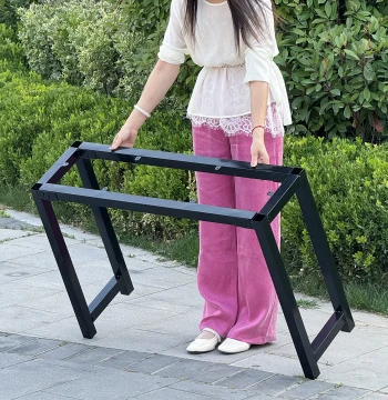 30cm Wide Table Leg Frame, Narrow Table Leg Bracket, Heights 50/60/70/75cm, Table Legs & Feet Stand