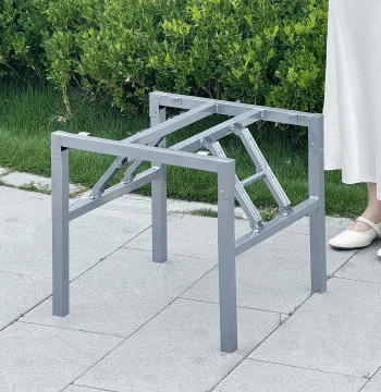 Square Foldable Table Leg Brackets: Iron Table Frame, Dining Table Legs, Metal Table Base, and Countertop Support Stand